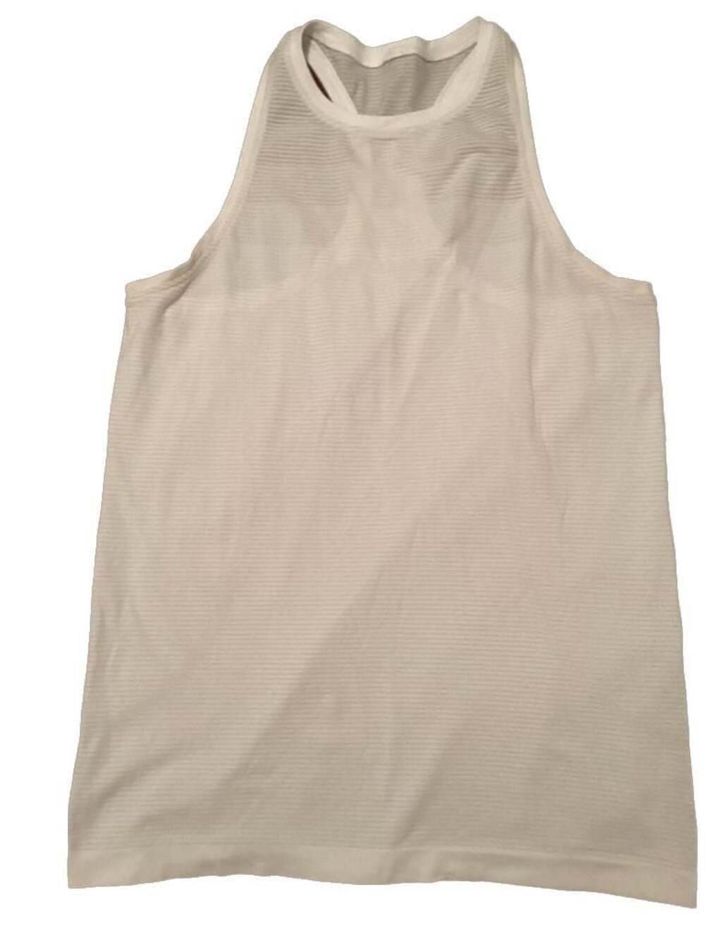 Lululemon Size 10 White Racerback Seamless Tank Top